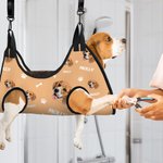 Henkilökohtainen Paws Bones Dog Cat Face Photo Pet Grooming Hammock työkalut ja nimi Pet tarvikkeet syntymäpäivälahja lemmikkieläinten omistajille ystäville