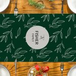 Runner da tavola personalizzato con nome della famiglia Home Decor Regalo di Natale per la famiglia e gli amici