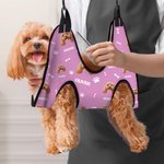 Henkilökohtainen Paws Bones Dog Cat Face Photo Pet Grooming Hammock työkalut ja nimi Pet tarvikkeet syntymäpäivälahja lemmikkieläinten omistajille ystäville