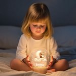 Personalisiertes Mondsichel und Tier Nachtlicht mit Namen Sternen Holzsockel Kinderzimmer Deko Geburtstag Geschenk für Kinder Tierliebhaber
