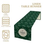Runner da tavola personalizzato con nome della famiglia Home Decor Regalo di Natale per la famiglia e gli amici