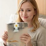 Henkilökohtainen Vedenpitävä Glitter Birth Flower Magneettinen kirjanmerkki Clip nimi Reading Tool Club Syntymäpäivälahja Kirjan ystäville Bookwormsille