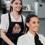 Personalisierte Cartoon Barbier Charakter einstellbare Schürze mit Namen und Tasche Geburtstag Barber Shop Eröffnung Geschenk für Friseure