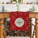 Runner da tavola personalizzato con nome della famiglia Home Decor Regalo di Natale per la famiglia e gli amici