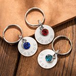 Personlig sadel och träns aluminium hänge med namn och ädelstenar lättvikts ridsportaccessoar gåva till hästälskare