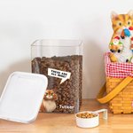 Personalised 3D Cartoon Dog Cat Moisture-Proof Pet Food Storage Canister with Lid Large Capacity Pet Supplies Birthday Gift for Pet Owners