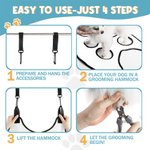 Henkilökohtainen Paws Bones Dog Cat Face Photo Pet Grooming Hammock työkalut ja nimi Pet tarvikkeet syntymäpäivälahja lemmikkieläinten omistajille ystäville