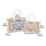 Borsa in iuta personalizzata a tema cavallo vintage con testo Regalo di compleanno e anniversario per appassionati di equitazione Cowgirls