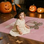Personalized Gothic Ghost Skeleton Pumpkin Soft Throw Blanket with Name Home Decor Halloween Party Gift for Kid Friend Family