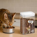 Personalised 3D Cartoon Dog Cat Moisture-Proof Pet Food Storage Canister with Lid Large Capacity Pet Supplies Birthday Gift for Pet Owners
