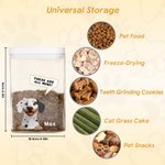 Personalised 3D Cartoon Dog Cat Moisture-Proof Pet Food Storage Canister with Lid Large Capacity Pet Supplies Birthday Gift for Pet Owners