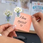 Personlig födelsedag Blomma Blå rosettbukett Vattentät klistermärke med initialer Födelsedag Daglig användning Present för bokälskare