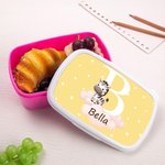 Personalized Cute Animal Stars Cloud Multicolor Food Grade Lunch Box with Name and Initial Birthday Back to School Gift for Boys Girls