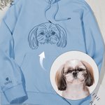 Personalised Embroidered Pet Photo T-shirt Sweatshirt Hoodie with 1-3 Names Pet Party Birthday Gift for Pet Lovers