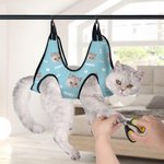 Henkilökohtainen Paws Bones Dog Cat Face Photo Pet Grooming Hammock työkalut ja nimi Pet tarvikkeet syntymäpäivälahja lemmikkieläinten omistajille ystäville