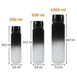 Gourde Sport Personnalisée avec Personnage Dessin Animé Mignon Fleur de Naissance et Nom Cadeau Rentrée pour la Famille