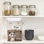 Personalised 3D Cartoon Dog Cat Moisture-Proof Pet Food Storage Canister with Lid Large Capacity Pet Supplies Birthday Gift for Pet Owners