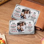 Personalized Keep This Card With You Always Photo Wallet Card with Name Valentine's Day Anniversary Gift for Couple