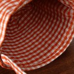 Personalized Cute Cartoon Character Pumpkin Trick or Treat Checkered Bag Candy Bucket with Name and Initial Halloween Party Gift for Kids