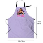 Personalisierte Cartoon Barbier Charakter einstellbare Schürze mit Namen und Tasche Geburtstag Barber Shop Eröffnung Geschenk für Friseure