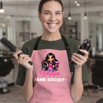 Personalisierte Cartoon Barbier Charakter einstellbare Schürze mit Namen und Tasche Geburtstag Barber Shop Eröffnung Geschenk für Friseure