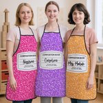 Personalized Funny Composition Book Design Apron with Text Appreciation Teach's Day Gift for Teacher