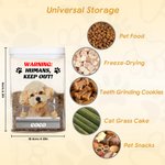 Personalised Paws Dog Cat Photo Airtight Pet Treat Jar with Name Pet Supplies Birthday Gift for Pet Owners Lovers