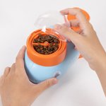 Henkilökohtainen Whale Duck Dog Interaktiivinen Treat Dispenser Toy nimi ja 3 eri ruokinta satamat Vuosipäivä Syntymäpäivälahja lemmikinrakastajalle