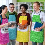 Personalized Funny Composition Book Design Apron with Text Appreciation Teach's Day Gift for Teacher