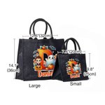 Personalisierte Halloween Cartoon Charakter Geist Kürbis erste große Tragetasche mit Namen Halloween Party Geschenk für Kinder