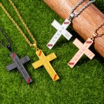 Personalized Baseball Softball Basketball Soccer Cross Necklace with Name Number Text Game Day Birthday Gift for Sports Lovers