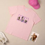 Personalised Embroidered Dad Mom 3 Photos Soft T-shirt Sweatshirt Hoodie Daily Wear Birthday Anniversary Gift for Parents