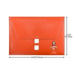 Personalized Cartoon Office Worker PU Leather File Folder Briefcase with Name Portable Business Trip Supplies Birthday Gift for Staff Colleague
