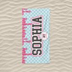 Personalized Baseball Ice Cream Drip Quick Dry Oversized Microfiber Beach Towel with Name and Number Team Holiday Birthday Gift for Baseball Players