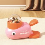 Henkilökohtainen Whale Duck Dog Interaktiivinen Treat Dispenser Toy nimi ja 3 eri ruokinta satamat Vuosipäivä Syntymäpäivälahja lemmikinrakastajalle