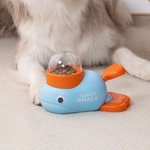 Henkilökohtainen Whale Duck Dog Interaktiivinen Treat Dispenser Toy nimi ja 3 eri ruokinta satamat Vuosipäivä Syntymäpäivälahja lemmikinrakastajalle