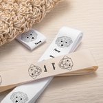 Personalised Line Pet Photo Cotton Sewing Label with Name Set of 10 Knitwear Accessories Birthday Gift for Knitting DIY Craft Pet Lovers