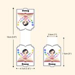 Henkilökohtainen Söpö Bookish Istuva sarjakuvahahmo Magneettinen kirjanmerkki Clip nimi ja otsikko Takaisin kouluun syntymäpäivälahja kirjan ystäville Kirjamatoja