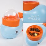 Henkilökohtainen Whale Duck Dog Interaktiivinen Treat Dispenser Toy nimi ja 3 eri ruokinta satamat Vuosipäivä Syntymäpäivälahja lemmikinrakastajalle
