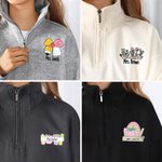 Personalized Teacher Half Zip Sweatshirt with Text Back to School Appreciation Gift for Teacher School Staff