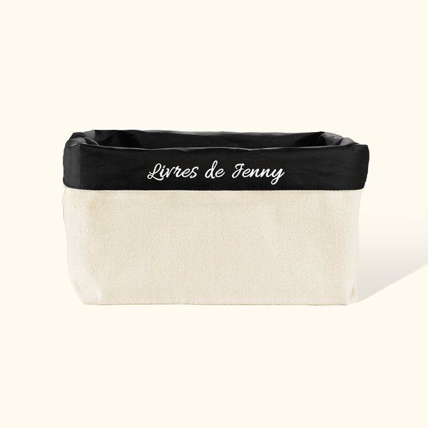 Organisateur de Livres Pliable Personnalisé avec Texte Cadeau Minimaliste d'Anniversaire pour Amoureux de Lecture