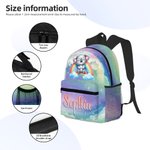 Personalized Rainbow Koala Monkey Animal School Bag with Name Back to School Birthday Gift for Kids Teenagers