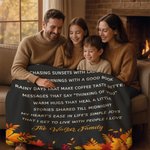 Personalized Thanksgiving Text Design Soft Throw Blanket with 5-8 Texts Home Decor Teacher's Day Thanksgiving Gift for Friend Family Teacher