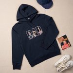 Personalised Embroidered Dad Mom 3 Photos Soft T-shirt Sweatshirt Hoodie Daily Wear Birthday Anniversary Gift for Parents