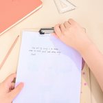 Personalised Star Pencil Pink Bow Acrylic Clipboard with Text School Supplies Back to School Appreciation Gift for Teachers