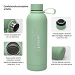 Borraccia termica in acciaio inossidabile personalizzata con nome inciso idea regalo per compleanno o anniversario per famiglia e amici