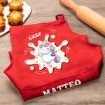 Grembiule personalizzato per bambini con nome cappello da chef regolabile e disegno animale carino regalo ideale per compleanni e attività creative