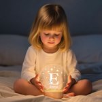 Personalisiertes Niedliches Tier Hund Katze LED-Nachtlicht mit Namen und Holzsockel Kinderzimmer Deko Geburtstagsgeschenk für Kinder Tierliebhaber