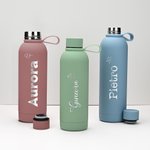 Borraccia termica in acciaio inossidabile personalizzata con nome inciso idea regalo per compleanno o anniversario per famiglia e amici