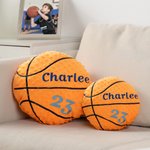 Personalized Embroidered Name Number Soft Throw Basketball Pillow Birthday Senior Night Team Gift for Kids Basketball Players Lovers